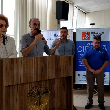 Foto 1 de GPACI fez os agradecimentos por todas as doações recebidas, desse importante Clube de Serviços.
