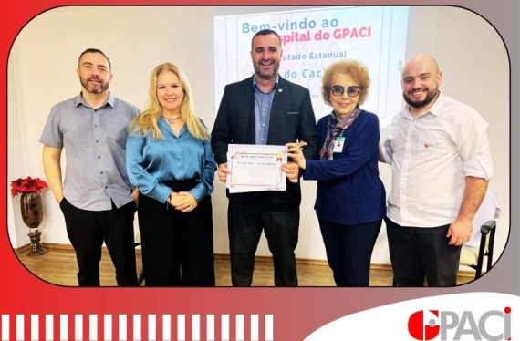 No dia 06/06/2025, o Hospital GPACI recebeu com gratidão e entusiasmo a visita do Deputado Estadual Vitão do Cachorrão